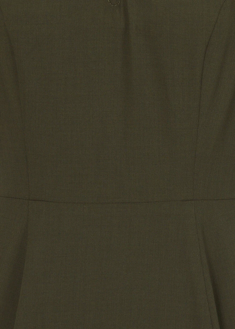 Collectif Barker 40's Swing Dress Green