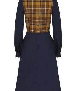 Collectif Dawna Moonhill Check 60's Swing Dress Multi