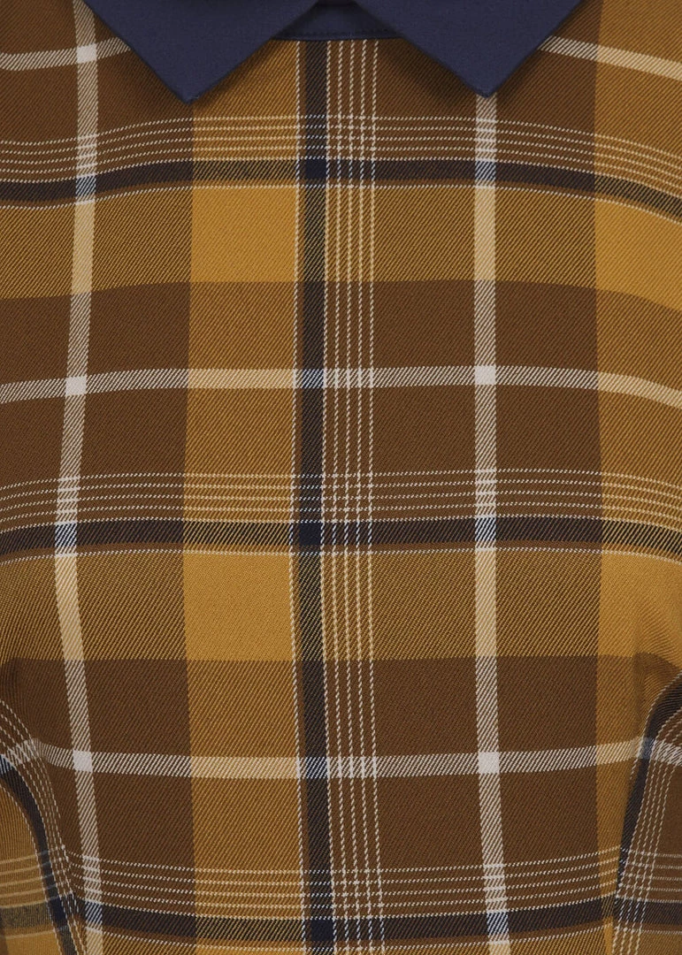 Collectif Dawna Moonhill Check 60's Swing Dress Multi