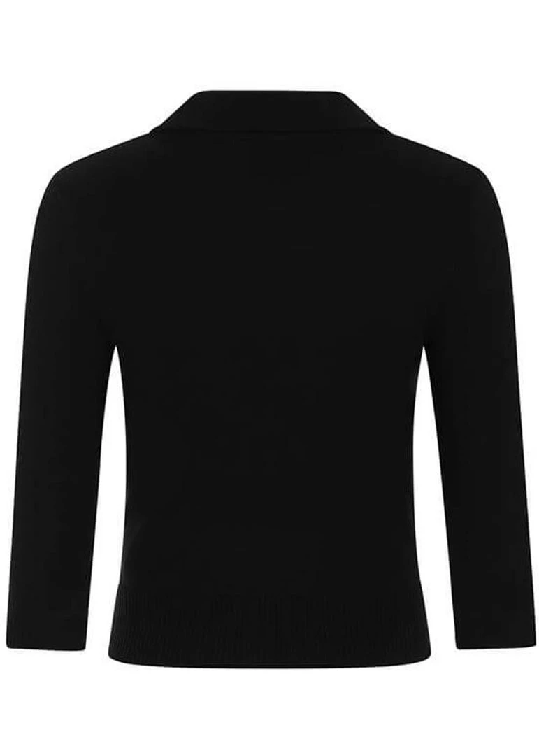 Collectif Halette Pumpkins 50's Cardigan Black New In