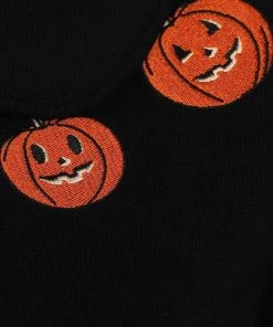 Collectif Halette Pumpkins 50's Cardigan Black New In