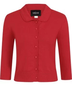 Collectif Halette 50's Cardigan Red New In