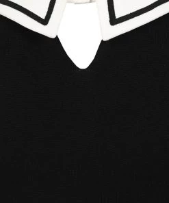 New In Collectif Giorgina 40's Jumper Black White