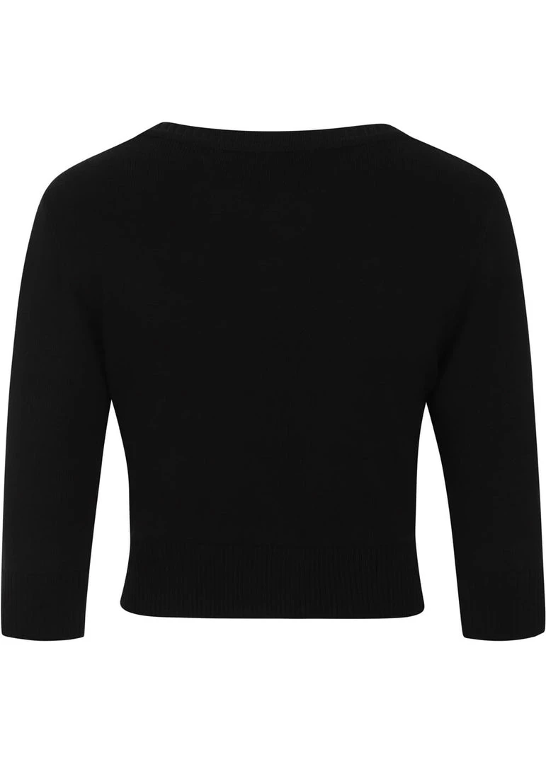 Collectif Lucy Swan Forest 40's Cardigan Black