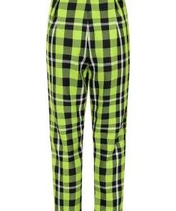 New In Collectif Rada Frogs Breath Check 60's Trousers Green