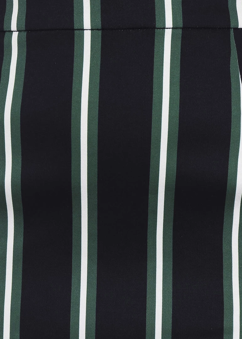 Collectif Polly Witch Stripes 50's Pencil Skirt Black New In
