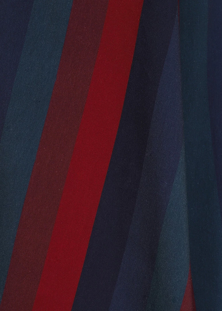 Collectif Clara Jewel Stripe 50's Swing Skirt Multi New In