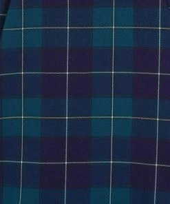 Collectif Alexa Mermaid Check 40's Swing Skirt Teal New In