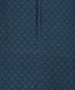 Collectif Cassie Mermaid Scallop 50's Swing Skirt Petrol