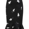 Collectif Winifred Pinup Ghouls 50's Fishtail Skirt Black White New In