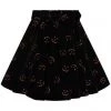 Collectif Adore Pumpkin Glitter 60's Skater Skirt Black Orange New In