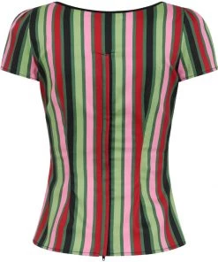 Collectif Mimi Mountain Stripe 50's Top New In