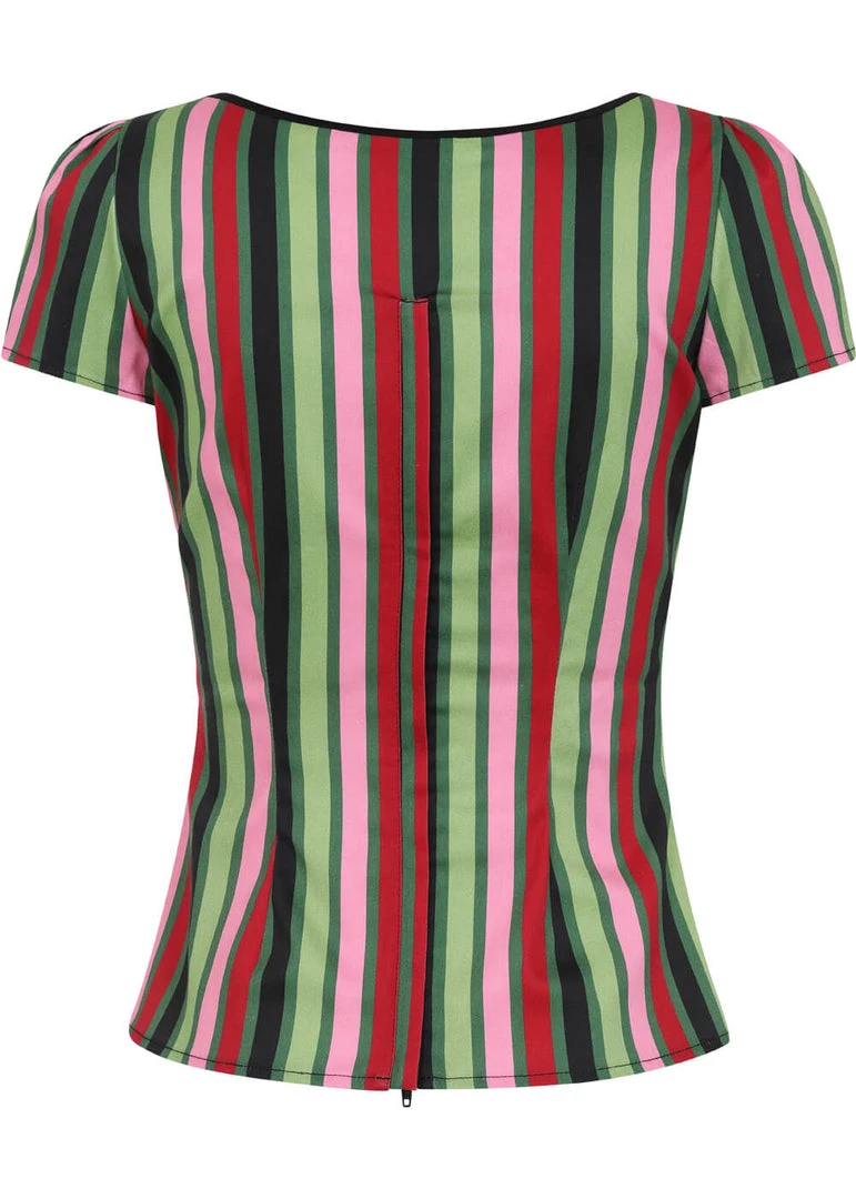 Collectif Mimi Mountain Stripe 50's Top New In