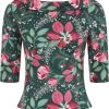 New In Collectif Cordelia Escapist 40's Floral Top
