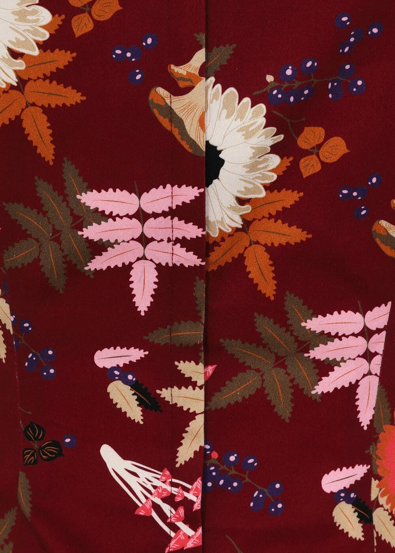 New In Collectif Dolores Forest Floor 50's Top Wine