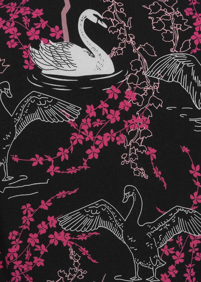 Collectif Luiza Swan Forest 40's Blouse Multicolour