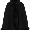 Collectif Kori Faux Fur 40's Cape Black New In