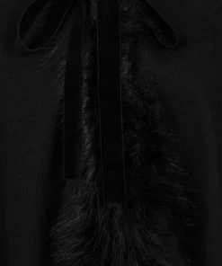 Collectif Kori Faux Fur 40's Cape Black New In