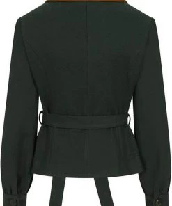 Collectif Rosemary 50's Jacket Green New In