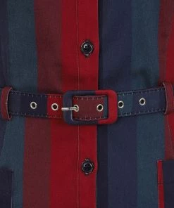 New In Collectif Caterina Jewel Stripe 50's Pencil Dress Multi