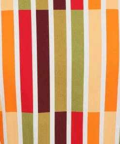 New In Collectif Caterina Alternate Stripe 50's Pencil Dress Multi