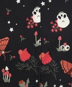 New In Collectif Amber-Lea Witches Garden 50's Swing Dress Black