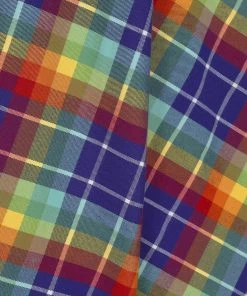 Collectif Suzanne Rainbow Check 50's Swing Dress Multi