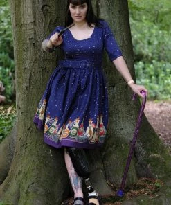 Collectif June Magic Potions 50's Swing Dress Multi New In