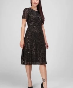 Collectif Evelina Little Stars 50's Swing Dress Black New In