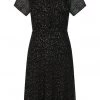 Collectif Evelina Little Stars 50's Swing Dress Black New In