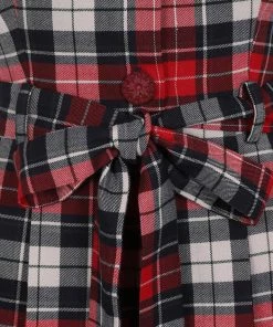 Collectif Hattie Sherwood Check 40's Playsuit Multicolour