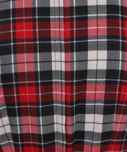 Collectif Hattie Sherwood Check 40's Playsuit Multicolour