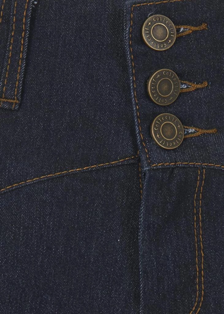 Collectif Rebel Kate 50'S Denim Jeans Navy Blue