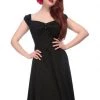 Collectif Dolores Classic 50's Swing Dress Black