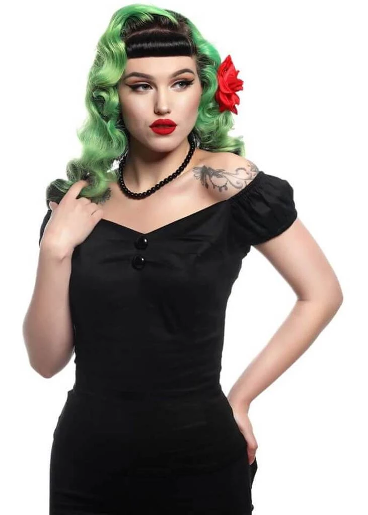 Collectif Dolores 50's Top Black New In