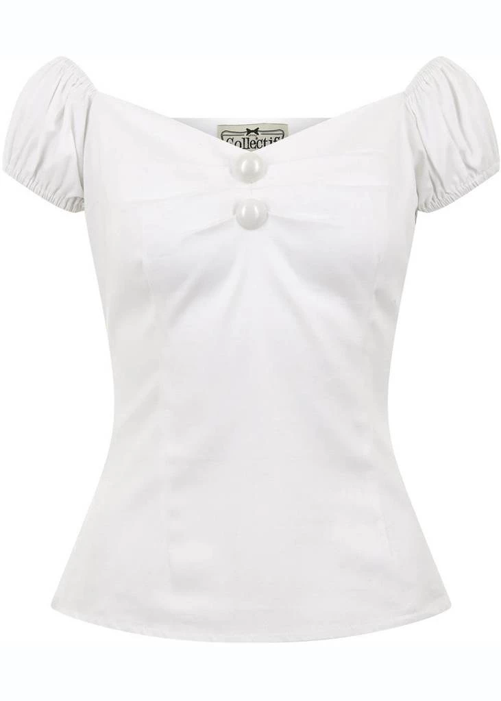 Collectif Dolores 50's Top White New In