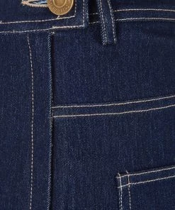 Collectif Siobhan Denim 50's Jeans Navy Blue