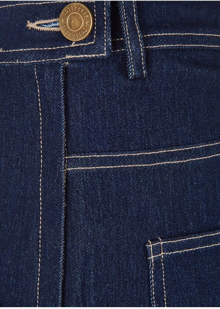Collectif Siobhan Denim 50's Jeans Navy Blue