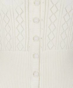 New In Collectif Linda 40's Cardigan Ivory