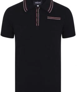 Collectif Heren Pablo Polo Shirt Black