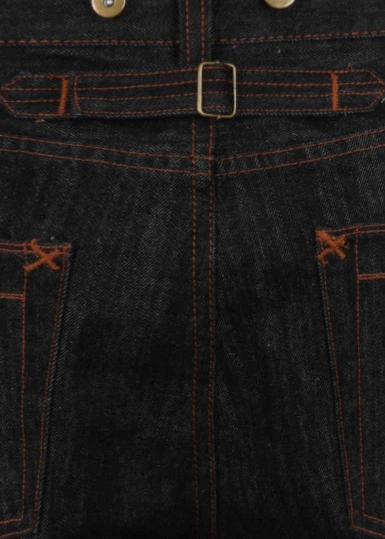 New In Collectif Mens Eddie Denim 40's Jeans Charcoal