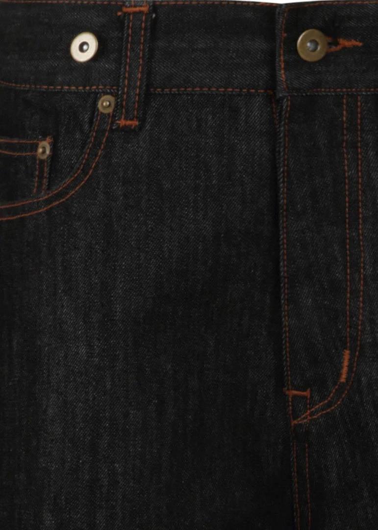 New In Collectif Mens Eddie Denim 40's Jeans Charcoal