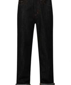 New In Collectif Mens Eddie Denim 40's Jeans Charcoal