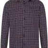 Collectif Men Hunter 40's Check Shirt Wine New In