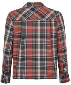 Collectif Men Tiago Woodland Check Shirt Orange