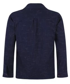 New In Collectif Men Adam Crosshatch Shirt Navy
