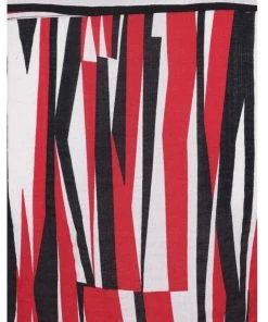 Collectif Men Tiago Abstract Shirt Black Red