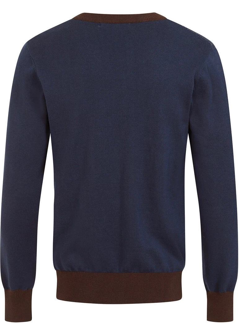 Collectif Men Mark Atomic Rocket 50's Jumper Blue New In