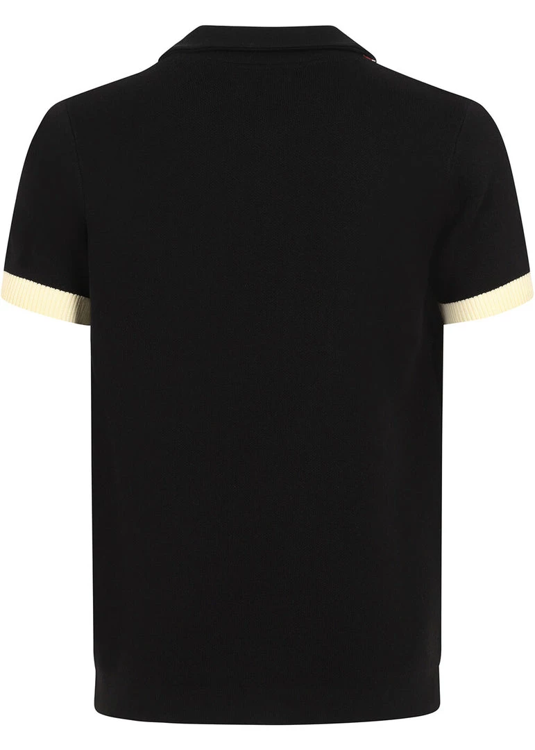 New In Collectif Men Luca Atomic Rocket 50's Cardigan Black