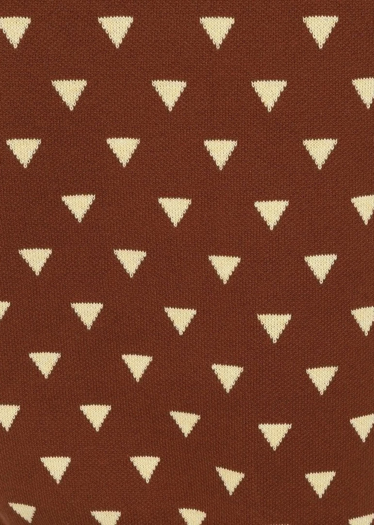 New In Collectif Mens Scott Mountain Wolf 50's Jumper Brown